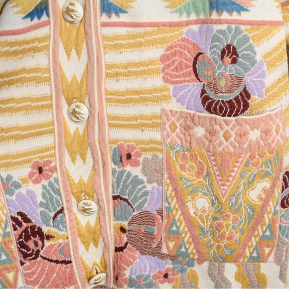 ETRO JACQUARD-KNIT WOOL-BLEND CARDIGAN - Picture 4 of 14